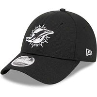 Men's New Era Black Miami Dolphins  Main B-Dub 9FORTY Adjustable Hat