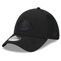 Men's New Era Black  York Jets Main Neo 39THIRTY Flex Hat