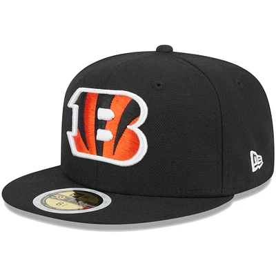 Youth New Era Black Cincinnati Bengals  Main 59FIFTY Fitted Hat