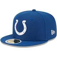 Youth New Era Royal Indianapolis Colts  Main 59FIFTY Fitted Hat