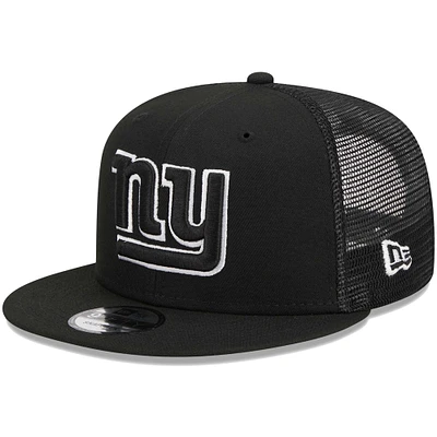 Men's New Era Black New York Giants  Main Trucker 9FIFTY Snapback Hat