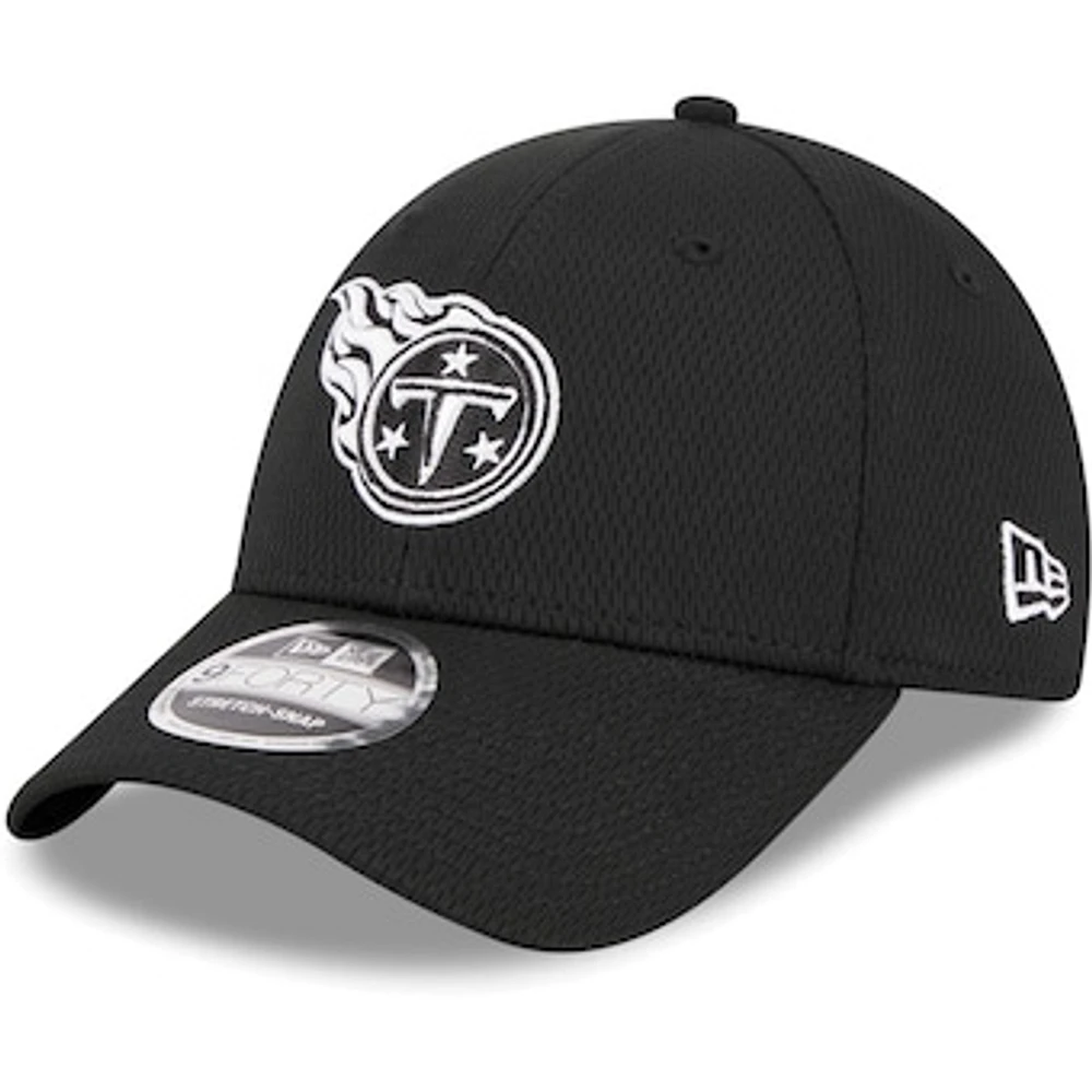 Men's New Era Black Tennessee Titans  Main B-Dub 9FORTY Adjustable Hat