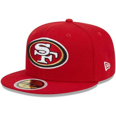 Youth New Era Scarlet San Francisco 49ers  Main 59FIFTY Fitted Hat