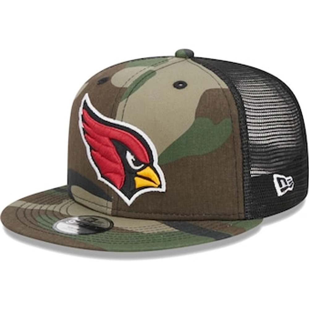 Youth New Era Camo Arizona Cardinals  Main Trucker 9FIFTY Snapback Hat