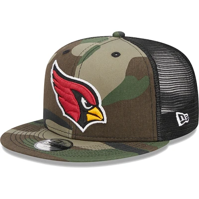 Youth New Era Camo Arizona Cardinals  Main Trucker 9FIFTY Snapback Hat