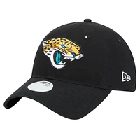 Women's New Era  Black Jacksonville Jaguars  Main Core Classic 2.0 9TWENTY Adjustable Hat