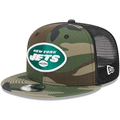 Youth New Era Camo New York Jets  Main Trucker 9FIFTY Snapback Hat