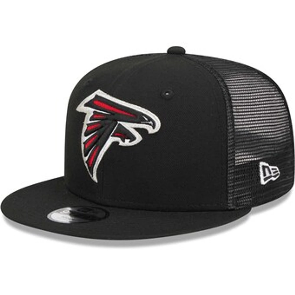 Youth New Era Black Atlanta Falcons  Main Trucker 9FIFTY Snapback Hat