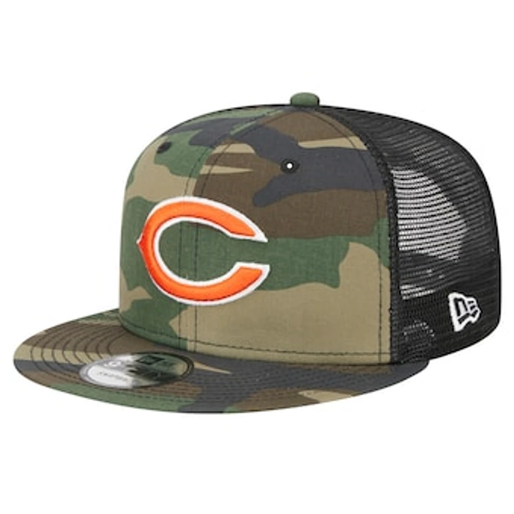 Men's New Era Camo Chicago Bears  Main Trucker 9FIFTY Snapback Hat