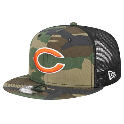 Men's New Era Camo Chicago Bears  Main Trucker 9FIFTY Snapback Hat