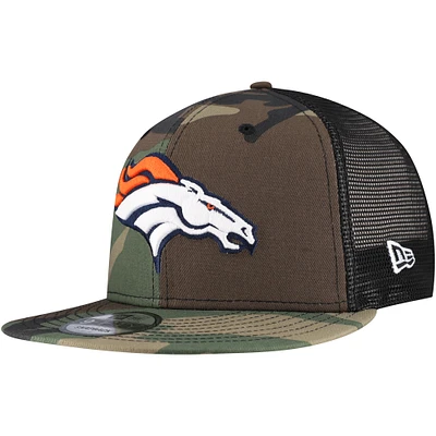 Men's New Era Camo Denver Broncos  Main Trucker 9FIFTY Snapback Hat