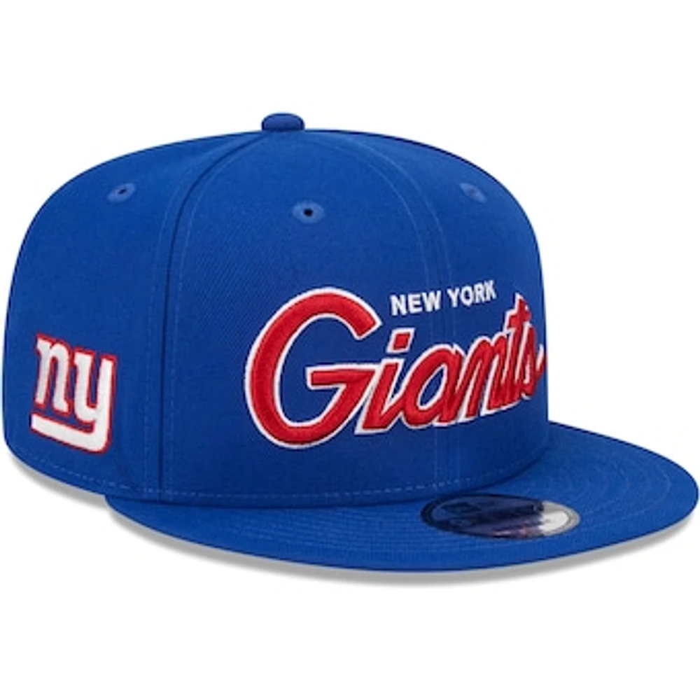 Men's New Era Royal New York Giants Main Script 9FIFTY Snapback Hat