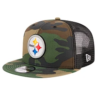 Men's New Era Camo Pittsburgh Steelers  Main Trucker 9FIFTY Snapback Hat