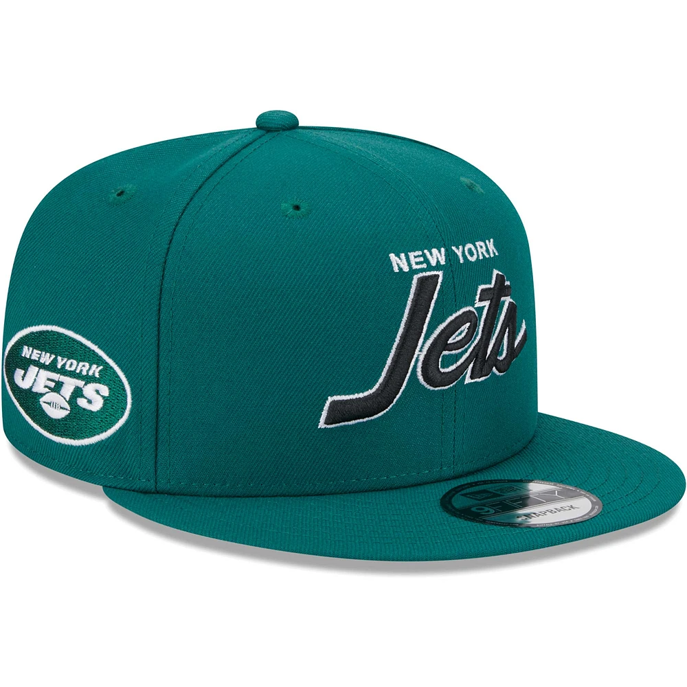 Men's New Era Green New York Jets Main Script 9FIFTY Snapback Hat