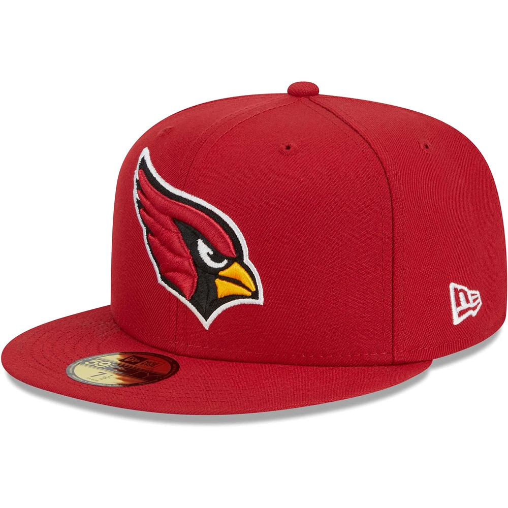 Men's New Era Cardinal Arizona Cardinals  Main 59FIFTY Fitted Hat