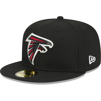 Men's New Era Black Atlanta Falcons  Main 59FIFTY Fitted Hat