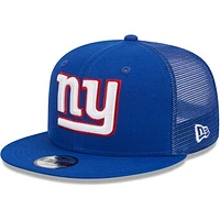 Youth New Era Royal New York Giants  Main Trucker 9FIFTY Snapback Hat