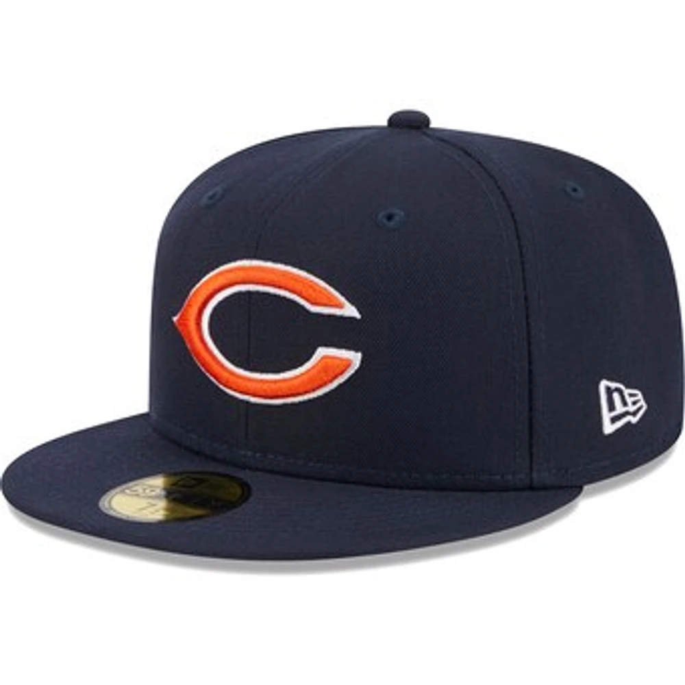 Men's New Era Navy Chicago Bears  Main 59FIFTY Fitted Hat