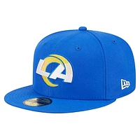 Men's New Era Royal Los Angeles Rams  Main 59FIFTY Fitted Hat