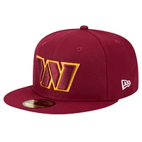 Men's New Era Burgundy Washington Commanders  Main 59FIFTY Fitted Hat