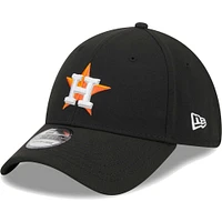 Men's New Era Black Houston Astros Logo 39THIRTY Flex Hat