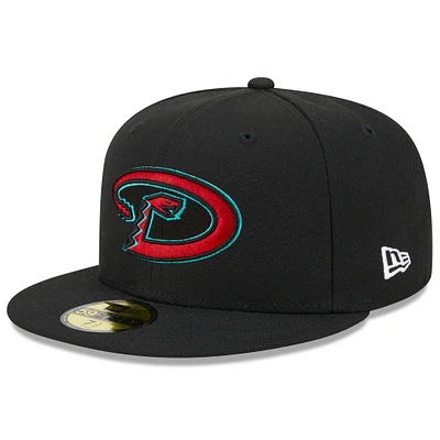 Men's New Era Black Arizona Diamondbacks Alternate Logo 2001 World Series Team Color 59FIFTY Fitted Hat