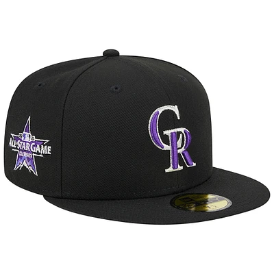 Men's New Era Black Colorado Rockies 2021 MLB All-Star Game Team Color 59FIFTY Fitted Hat