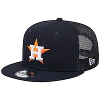 Men's New Era Navy Houston Astros Team Color Trucker 9FIFTY Snapback Hat