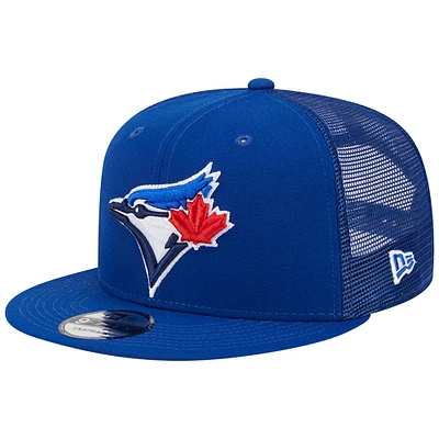 Men's New Era Royal Toronto Blue Jays Team Color Trucker 9FIFTY Snapback Hat