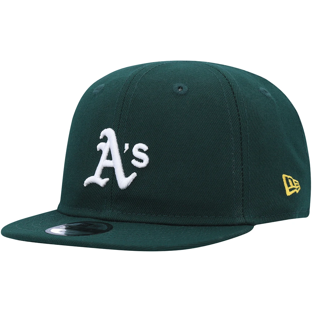 Infant New Era Green Athletics My First 9FIFTY Adjustable Hat