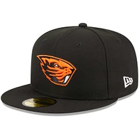 Men's New Era Black Oregon State Beavers Evergreen 59FIFTY Fitted Hat