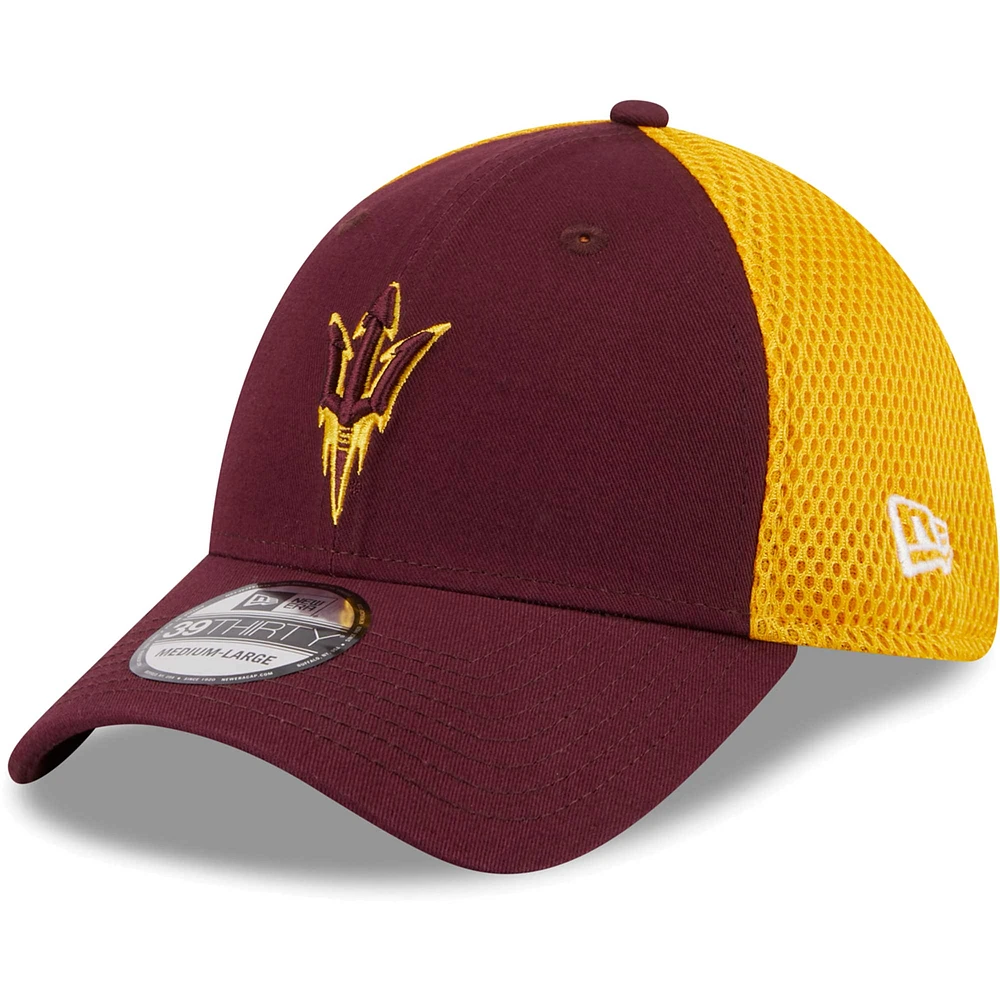 Men's New Era Maroon Arizona State Sun Devils Evergreen Neo 39THIRTY Flex Hat