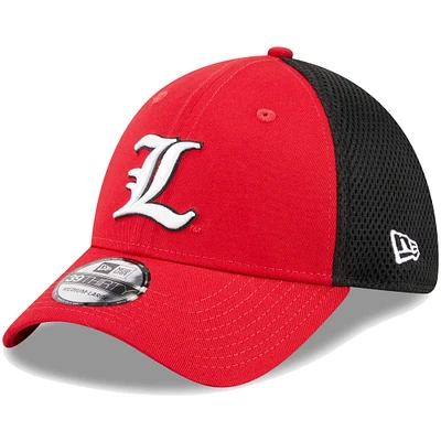 Men's New Era Red Louisville Cardinals Evergreen Neo 39THIRTY Flex Hat