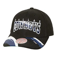 Men's Mitchell & Ness  Black Dallas Cowboys Brushed Past Ya Pro Snapback Hat