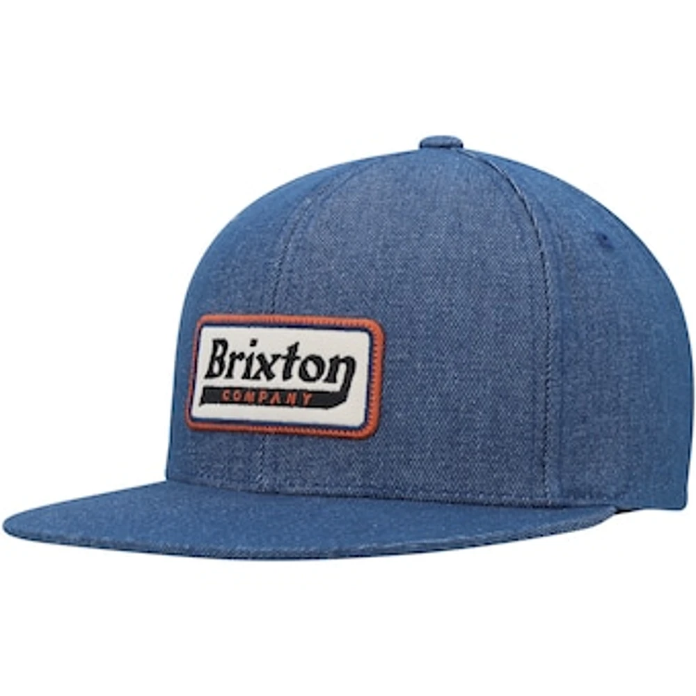 Men's Brixton  Blue Steadfast Snapback Hat