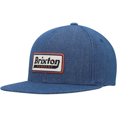 Men's Brixton  Blue Steadfast Snapback Hat