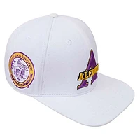 Men's Pro Standard White Alcorn State Braves Primary Logo Evergreen Wool Snapback Hat