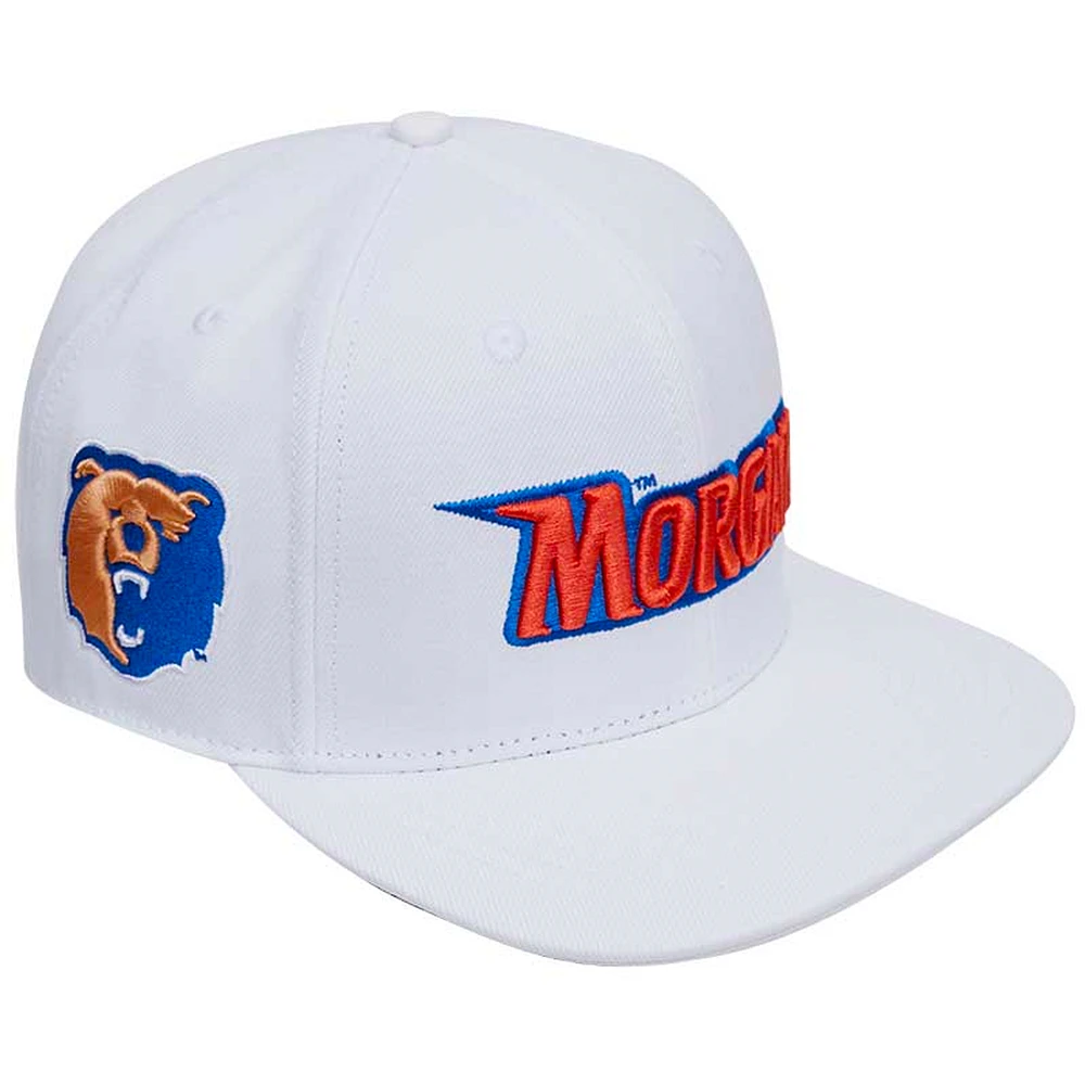 Men's Pro Standard White Morgan State Bears  Evergreen Wool Snapback Hat