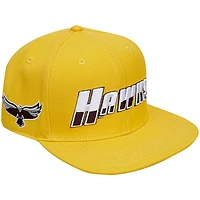 Men's Pro Standard  Gold Maryland Eastern Shore Hawks Evergreen Hawks Snapback Hat