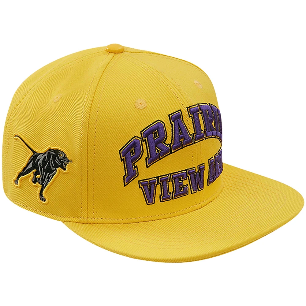 Men's Pro Standard  Gold Prairie View A&M Panthers Evergreen Prairie View Snapback Hat