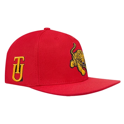 Men's Pro Standard  Crimson Tuskegee Golden Tigers Evergreen Mascot Snapback Hat