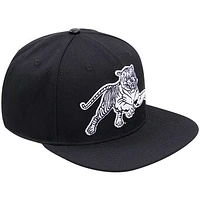 Men's Pro Standard Black Jackson State Tigers Mascot Logo Snapback Hat