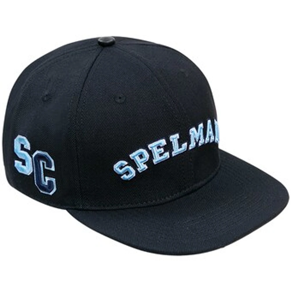 Men's Pro Standard Black Spelman College Jaguars Wordmark Logo Snapback Hat