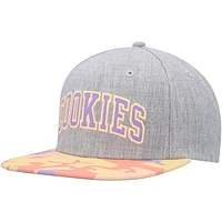 Men's Cookies Heather Gray/Coral Fresh Air Snapback Hat