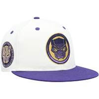 Men's Marvel White/Purple Black Panther Fitted Hat