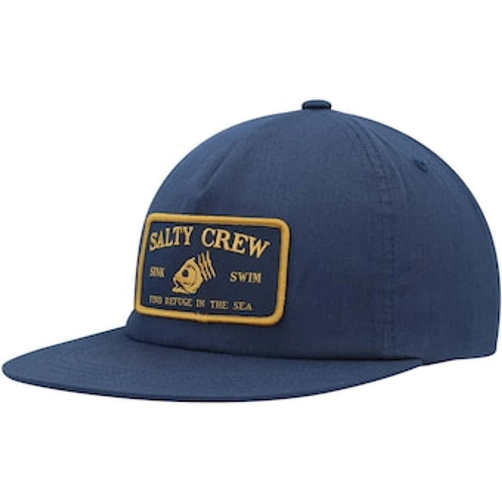 Men's Salty Crew Navy Fish Head Snapback Hat