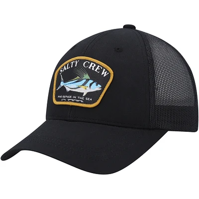 Youth Salty Crew Black Rooster Retro Trucker Adjustable Hat