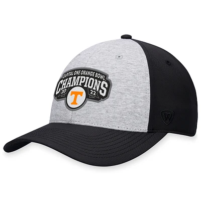 Men's Top of the World  Heather Gray Tennessee Volunteers 2022 Orange Bowl Champions Adjustable Hat