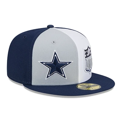 Men's New Era  Gray/Navy Dallas Cowboys 2023 Sideline 59FIFTY Fitted Hat