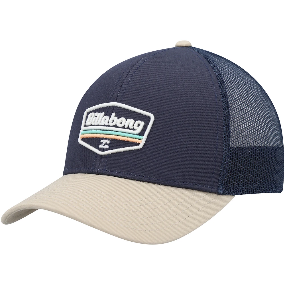 Men's Billabong Navy Walled Trucker Adjustable Snapback Hat